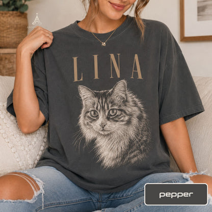 Custom Dog Portrait Shirt from Photo