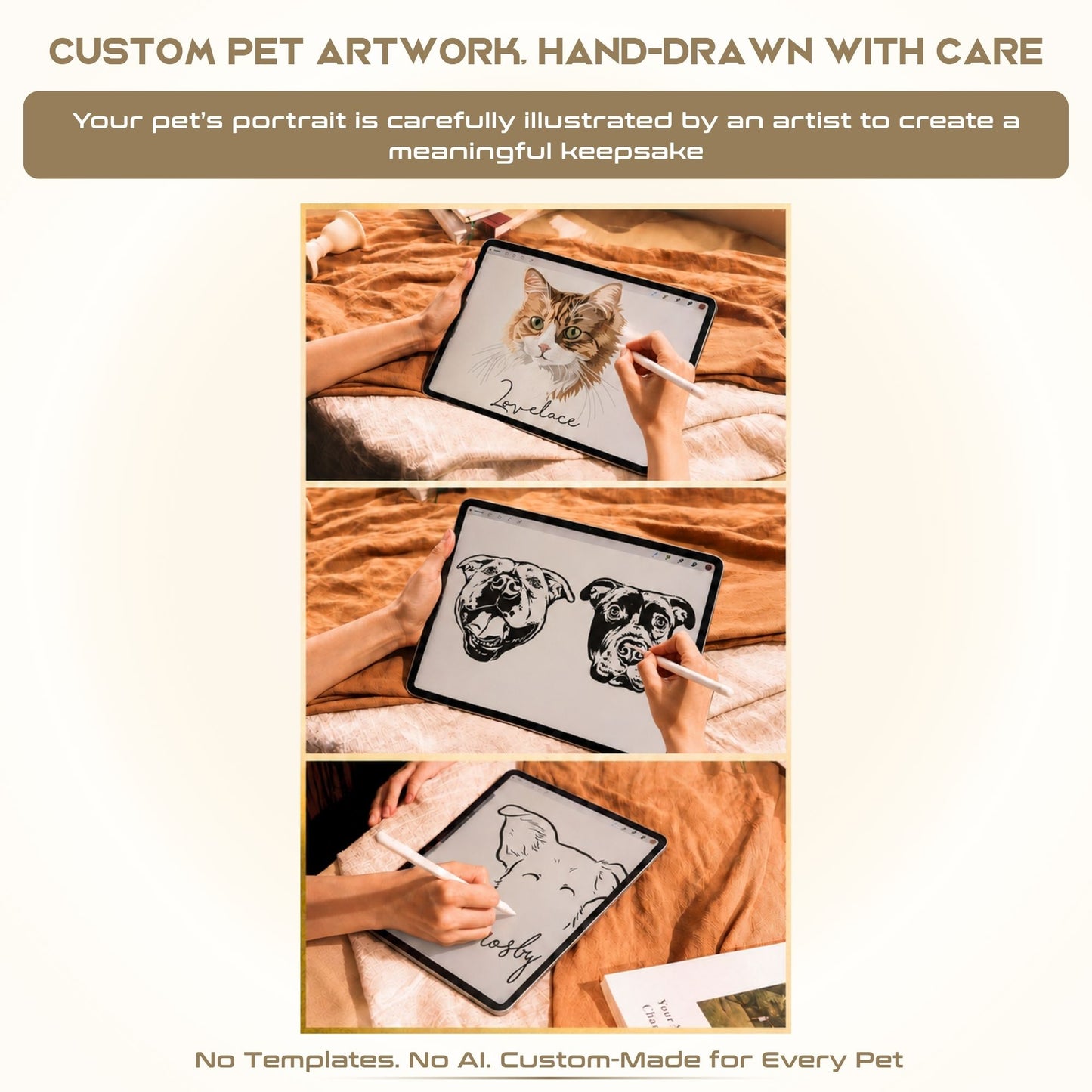 Custom Pet Sweater - Corner Pet Photo & Name