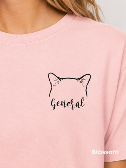 Custom Pet Ears Outline Shirt with Name – Comfort Colors 1717